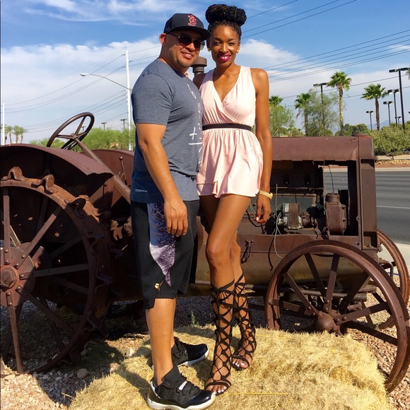 Blush Pink Romper by Dance & Marvel SM Boutique - Picture 6 of 6